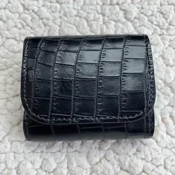 [ 새상품급 ] WILDSWANS STELLA 악어가죽 블랙 로트 No