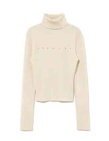 andmary Mary turtle knit tops ivory
