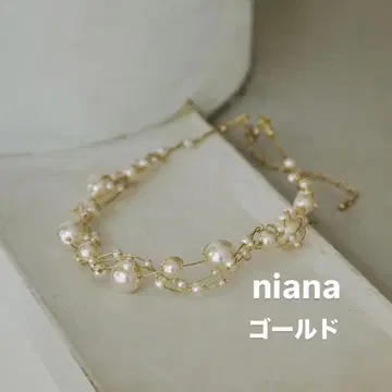 niana 펄 목걸이 [ 골드 ]