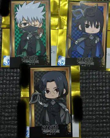 NARUTO 프린세스 카페 미니 캐릭터 스티커 3개