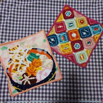 FEILER 타월 손수건 오조우니모치모치 고양이 외 2장 세트 used