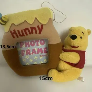 푸우 봉제 인형 사진 스탠드 포토 프레임