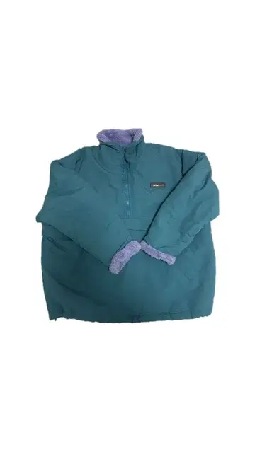 리버서블 플리스 자켓 청록색