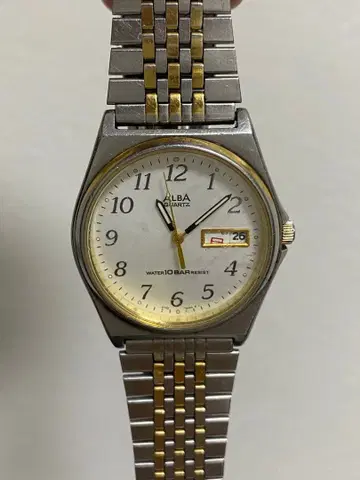ALBA SEIKO 세이코 남성용 데이데이트 삼침 손목시계
