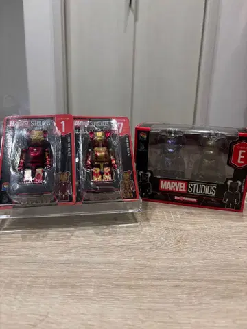 MARVEL STUDIOS 베어브릭 제일복권 happy 복권 3종 세트