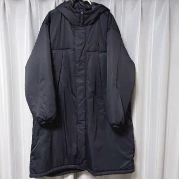 MFO 패딩 롱 후데트 자켓 블랙 S