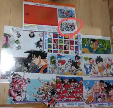 드래곤볼 제일복권 C상 비주얼 보드 H상 클리어 포스터 9종