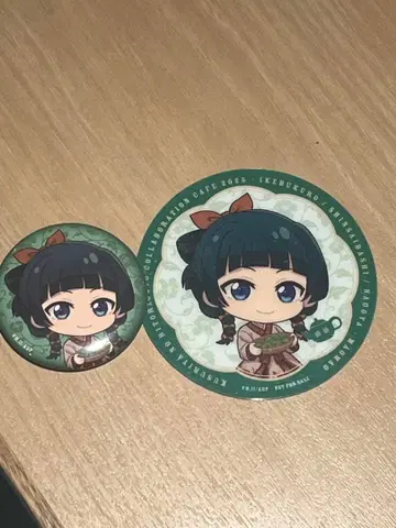 약사의 혼잣말 조제약방 콜라보 카페 캔뱃지 코스터 마오마오