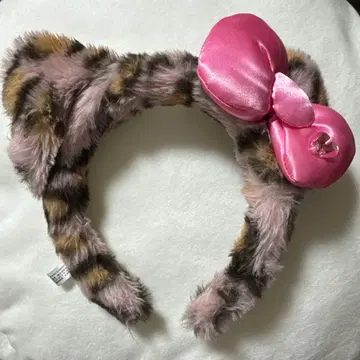 머리띠 USJ 고양이 귀 머리띠 핑크 리본