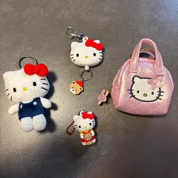 키티 키링 4개 세트