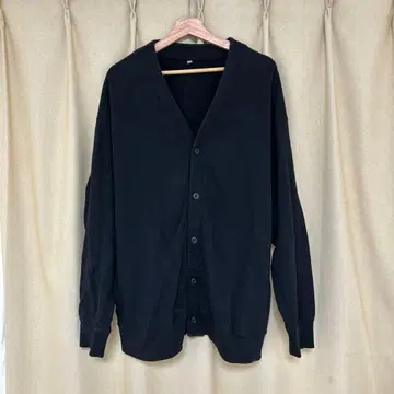 유니클로 맨투맨 가디건 블랙 4XL 사이즈