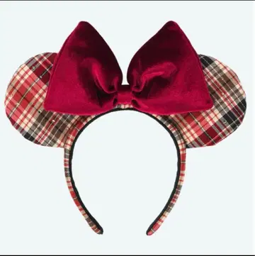 도쿄 디즈니 리조트 체크 무늬 머리띠