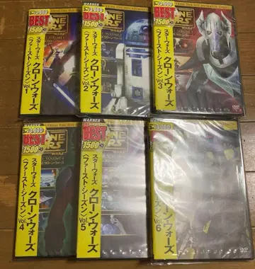 미개봉 새상품 스타 워즈 클론 워즈 퍼스트 시즌 6장 세트