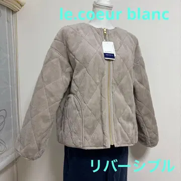 [ 새상품 ] le.coeur blanc 페이크퍼 리버서블 자켓