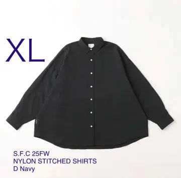 새상품 네이비 S.F.C 25FW SFC NYLON 셔츠