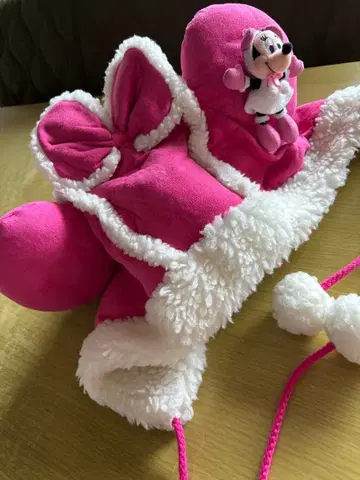 미니 마우스 팬 캡 핑크