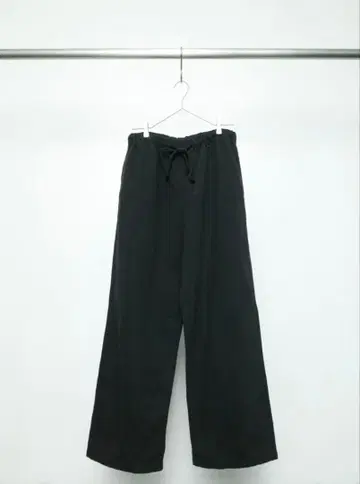 French antique fabric linen pants black