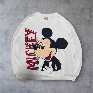 [레어] 90s made in USA 미키마우스 프린트 맨투맨