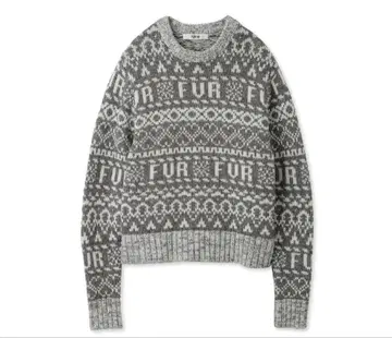 FURFUR (퍼퍼) 로고 자카드 니트 풀오버