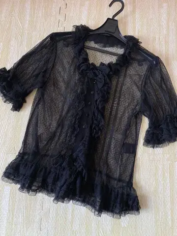 [ 컨디션 최상 ] PINK HOUSE 튤 리본 가디건