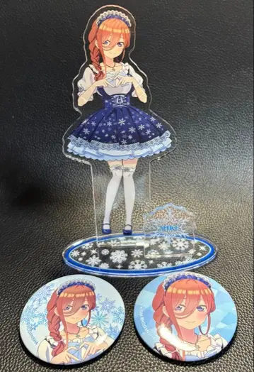 5등분의 신부 스노우 메이드 아크릴 스탠드 캔 배치 묶음 판매 미쿠