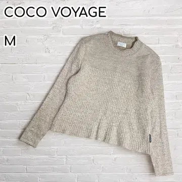 COCO VOYAGE 울 알파카 하이넥 니트 긴팔 일본제