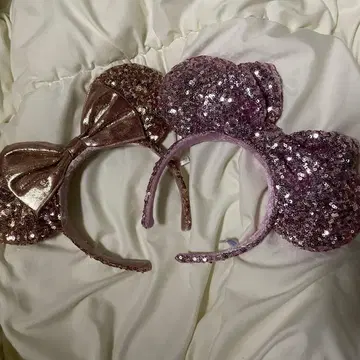 디즈니 스팽글 머리띠 2세트