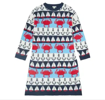 FISH&KIDS 마린 패턴 성인용 원피스