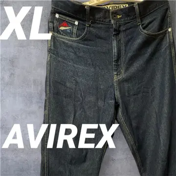 AVIREX USA 다크 블루 캐주얼 데님 XL 청바지