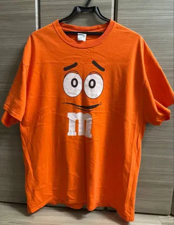 M&M 캐릭터 오렌지 T셔츠 XL