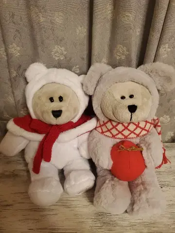 스벅 봉제 인형 2개 베어리스타 Starbucks