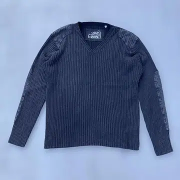 CHEVIGNON 니트 명령어 스웨터 패치 vintage 가공 구제 의류