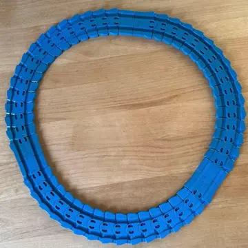 프라레일 곡선 레일 3개 세척 완료