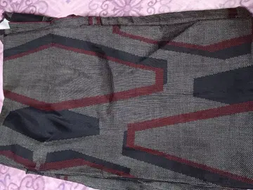 오시마 명주 고급 기모노 쇼와 레트로