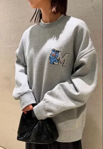 Mila Owen [ SESAME STREET ] M 자수 풀오버 그레이