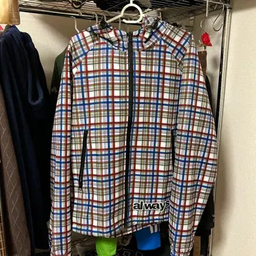 always 체크 무늬 나일론 자켓