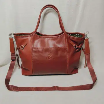 아네스베 핸드백 2way 숄더백 가죽 로고