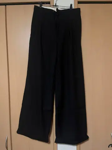 블랙 와이드 팬츠 사이즈 3