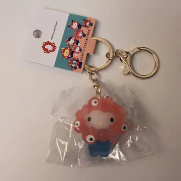 [레어] 오사카 간사이 만박 산리오 미야쿠미야쿠 클리어 키링 키티