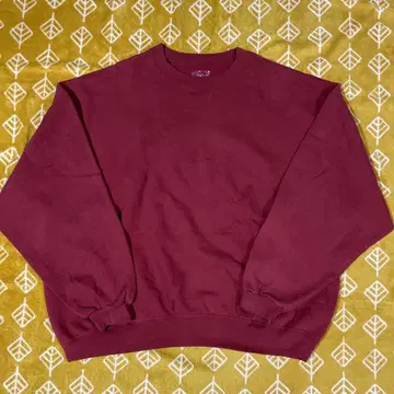 버건디 크루넥 트레이닝복