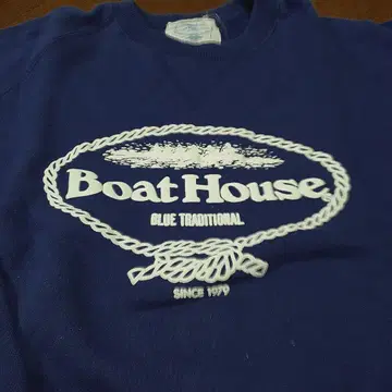 Boat House 트레이닝복 네이비 엘보 배치 포함