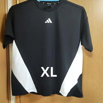 adidas AEROREADY 반팔 티셔츠 XL 블랙/화이트