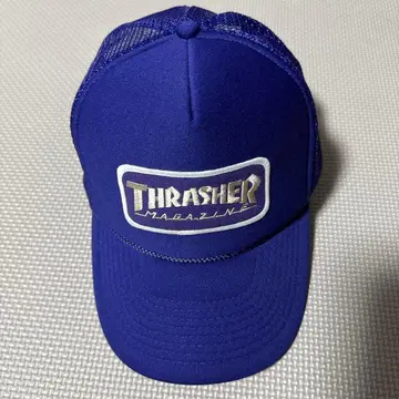 THRASHER MAGAZINE 트래커 캡 파랑