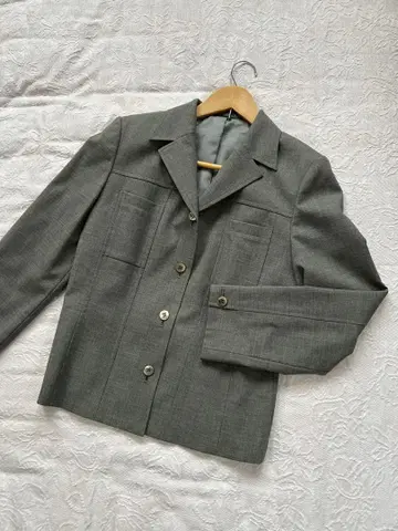 NEWYORKER 그레이 버튼 자켓
