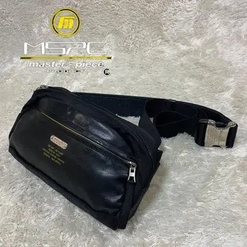 [ 새상품급 ] MASTER PIECE 바디 백 가죽 블랙