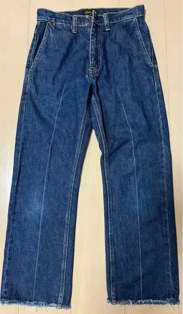 Drawer 센터 프레스 데님 팬츠