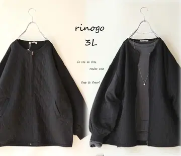 새상품 할인 3L 블랙*퀼트 지퍼 자켓 가디건 빅 사이즈