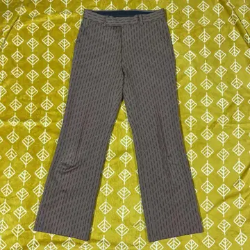 브라운 스트라이프 슬랙스 70s 아메카지