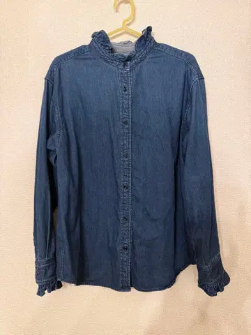 JOURNAL STANDRD relume 데님 프릴 블라우스