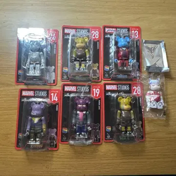 MARVEL STUDIOS 베어브릭 7체 세트
